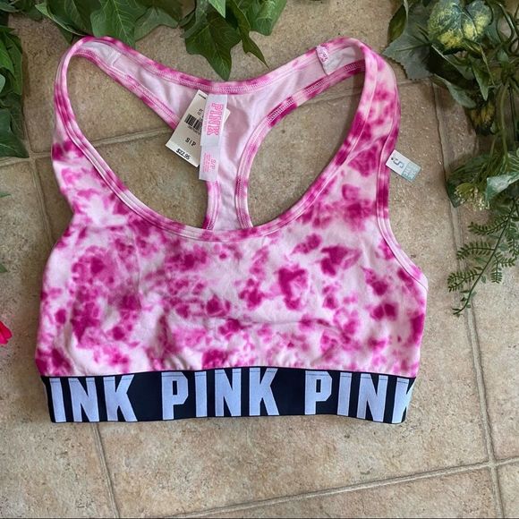 Pink Victoria Secret Pink Crop Sports Bra - Picture 3 of 10